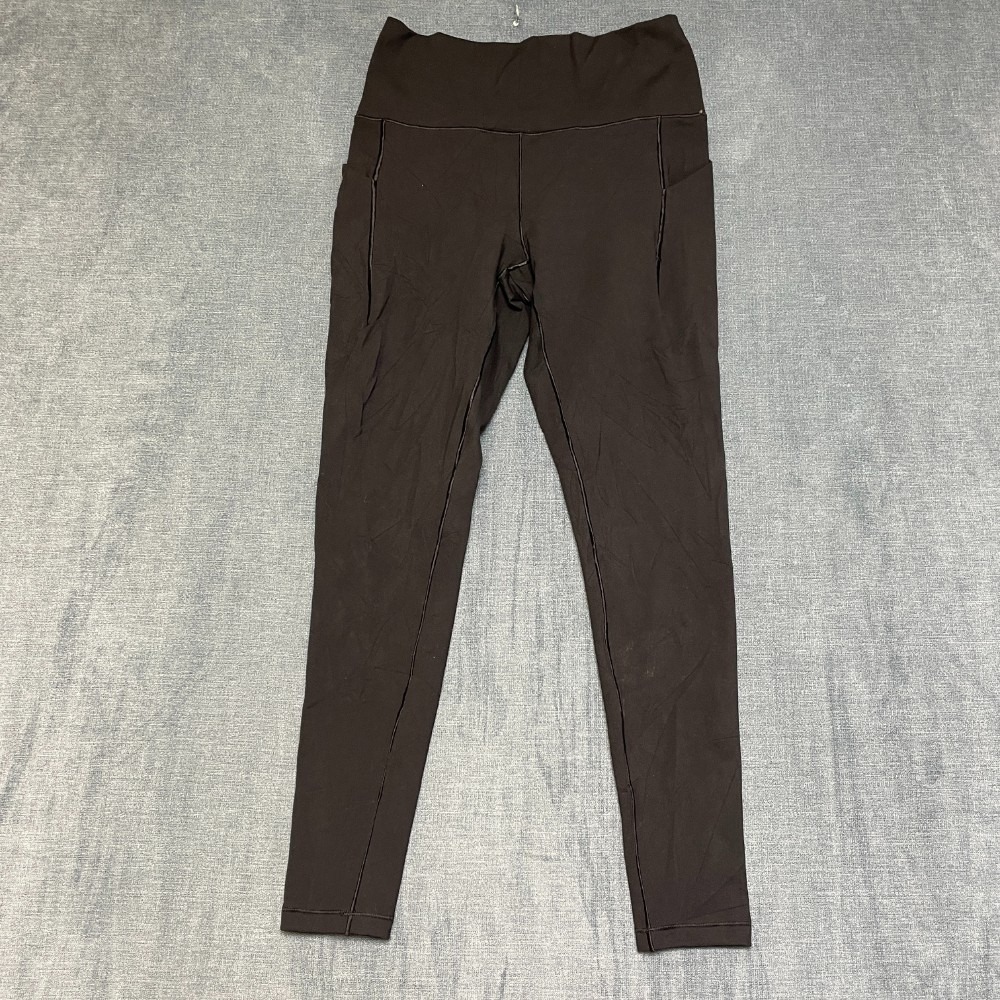Spyder Compression Leggings Girls 26x25 Black High Waisted Sports Performance